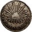 Mexico 4 Reales Radiant Cap 1844 KM# 375.2 LIBERTAD 4 R GA. 1857. J G 10 DS. 20 GS. coin reverse