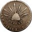 Mexico 4 Reales Radiant Cap 1862 KM# 375.8 LIBERTAD 4R PI 1857 P S 10DS.20GS. coin reverse