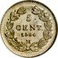 Mexico 5 Centavos Eagle. Circulation Coin 1864 M KM# 385.1 5 CENT 1864 M coin reverse