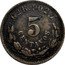 Mexico 5 Centavos Eagle. Circulation Coin 1898 KM# 398.5 GO S. 902,7 5 CENTAVOS coin reverse