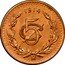 Mexico 5 Centavos Eagle. Circulation Coin 1914 KM# 422 1935 5 C MO coin reverse