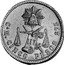 Mexico 5 Pesos Radiant Cap & Scales 1888 KM# 412.1 LIBERTAD LEY CA M CINCO PESOS 875 coin reverse