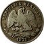 Mexico 50 Centavos Radiant Cap & Scales 1878/7 Zs S KM# 407.8 REPUBLICA MEXICANA 1871 coin obverse