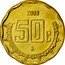 Mexico 50 Centavos Eagle. Circulation Coin 2008 KM# 549 2008 50 C MO coin reverse