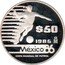 Mexico 50 Pesos FIFA World Cup 1985 Proof KM# 515 $50 1985 MO MEXICO86 COPA MUNDIAL DE FUTBOL coin reverse