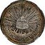 Mexico 8 Reales Radiant Cap 1824 KM# 376.2 LIBERTAD 8R DO. 1824 RL 10 DS 20CS coin reverse