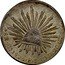 Mexico 8 Reales Radiant Cap 1825 KM# 377.6 LIBERTAD 8 R GA. 1831 F S 10 DS. 20 GS. coin reverse