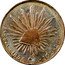 Mexico 8 Reales Libertine with Radiant Level Essai by Rogat 1851 CE KM# 377.3 LIBERTAD 8 R. C 1851. C. E. 10 DS. 20 GS coin reverse