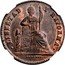Mexico Centavo Seated Liberty 1863 Mo Flat-top 3, reeded edge KM# 390 LIBERTAD Y REFORMA PAREDES coin obverse