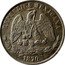 Mexico Peso Radiant Cap & Scales 1870 Mo C KM# 408.5 REPUBLICA MEXICANA 1869 coin obverse