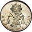 Mexico Peso Radiant Cap & Scales 1873 KM# 408.3 LIBERTAD LEY UN PESO GA C 902.7 coin reverse