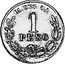 Mexico Peso Eagle. Circulation Coin 1888 KM# 410.1 1 PESO M 875 GA coin reverse