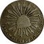 Mexico Real Radiant Cap 1828 KM# 372.3 LIBERTAD 1R E MO 1828 L F 10DS.20GS coin reverse