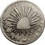 Mexico Real Radiant Cap 1856 Pi MC KM# 372.9 LIBERTAD 1 R. PI. 1856. M. C. 10 DS. 20 GS. coin reverse