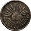 Mexico Real Radiant Cap 1860 C PV KM# 372.1 LIBERTAD 1 R. C. 1860. P. V. 10 DS. 20 GS. coin reverse