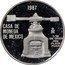 Mexico 1/10 Onza X# MB34 Estados Unidos Mexicanos 1987 CASA DE MONEDA DE MEXICO OM 1/10 DE ONZA .999 PLATA PURA coin obverse