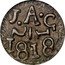 Mexico 1/2 Real (Province of Texas. Jola) J.A.G 1/2 1818 coin obverse