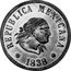 Mexico 1/4 Real (Una Quartilla) (Non-Circulating Privately Produced Coinage) X# NC10 REPUBLICA MEXICANA LIBERTAD 1838 coin obverse