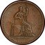 Mexico 1 Centavo Pattern. Lettered Edge 1841 Mº KM# Pn60 LIBERTAD LEY L.ROVIRA.F. coin obverse