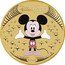 Tuvalu 1 Dollar Mickey Mouse 2023 P UNC in coincard DISNEY100 P ©DISNEY coin reverse