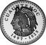 Mexico 1 Onza (Cuauhtemoc) X# MB17 IVA MEXICO 1984 W W M UNA ONZA TROY .999 PLATA PURA coin obverse