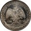 Mexico 1 Peso (Caballito Pattern. Raised Lettered Edge) KM# Pn179 ESTADOS UNIDOS MEXICANOS UN PESO coin obverse