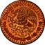 Mexico 1 Peso (Mesoamerican Warrior Pattern. Modern Eagle) ESTADOS UNIDOS MEXICANOS coin obverse