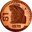 Mexico 1 Peso (Mesoamerican Warrior Pattern. Modern Eagle) $1 1979 M coin reverse