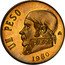 Mexico 1 Peso (Morelos Trial.) UN PESO 1980 coin reverse