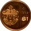Mexico 1 Peso (Pattern. SUD) SUD MO 1985 $1 coin reverse