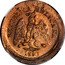 Mexico 10 Centavos Circulation Coin Pattern 1880 Mº M REPUBLICA MEXICANA coin obverse