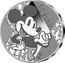 France 10 Euro (Disney 100. Donald Duck and Mickey Mouse) Ⓒ DISNEY 10 EURO RF coin obverse