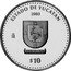 Mexico 10 Pesos State of Yucatan 2003 Mo Proof KM# 680 ESTADO DE YUCATÁN 2003 MO $10 coin reverse