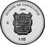 Mexico 10 Pesos State of Tamaulipas 2004 Mo Proof KM# 683 ESTADO DE TAMAULIPAS 2004 MO $10 coin reverse