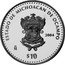 Mexico 10 Pesos State of Michoacan de Ocampo 2004 Mo Proof KM# 796 ESTADO DE MICHOACAN DE OCAMPO MO 2004 $10 coin reverse