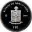 Mexico 10 Pesos State of Nuevo Leon 2004 Mo Proof KM# 741 ESTADO DE NUEVO LEON MO 2004 $10 coin reverse