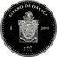 Mexico 10 Pesos State of Oaxaca 2004 Mo Proof KM# 739 ESTADO DE OAXACA MO 2004 $10 coin reverse
