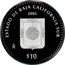 Mexico 10 Pesos State of Baja California Sur 2005 Mo Proof KM# 724 ESTADO DE BAJA CALIFORNIA SUR 2005 MO $10 coin reverse