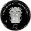 Mexico 10 Pesos State of Aguascalientes 2005 Mo Proof KM# 720 ESTADO DE AGUASCALIENTES MO 2005 $10 coin reverse
