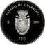 Mexico 10 Pesos State of Guerrero 2005 Mo Proof KM# 710 ESTADO DE GUERRERO MO 2005 $10 coin reverse
