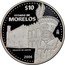 Mexico 10 Pesos State of Morelos 2006 Mo Proof KM# 832 $10 ESTADO DE MORELOS MO PALACIO DE CORTES 2006 coin reverse