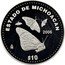 Mexico 10 Pesos Michoacan 2006 Mo Proof KM# 831 ESTADO DE MICHOACAN 2006 MO $10 coin reverse