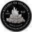 Mexico 10 Pesos State of Sinaloa 2007 Mo Proof KM# 840 ESTADO DE SINALOA MO 2007 $10 LUGAR DE PITAHAYAS coin reverse