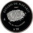 Mexico 10 Pesos State of Nayarit 2007 Mo Proof KM# 833 ESTADO DE NAYARIT 2007 Mo ISLA DE MEXCALTITLĂN $10 coin reverse