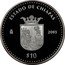 Mexico 10 Pesos State of Chiapas 2005 Mo Proof KM# 706 ESTADO DE CHIAPAS MO 2005 $10 coin reverse