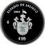 Mexico 10 Pesos State of Jalisco 2004 Mo Proof KM# 749 ESTADO DE JALISCO 2004 MO $10 coin reverse