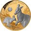 Niue 100 Dollars Rock Wallaby 2023  Proof AUSTRALIA AT NIGHT ROCK WALLABY coin reverse
