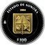 Mexico 100 Pesos State of Sonora 2004 Mo Proof KM# 702 ESTADO DE SONORA 2004 MO $100 coin reverse