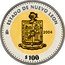 Mexico 100 Pesos State of Nuevo Leon 2004 Mo Proof KM# 811 ESTADO DE NUEVO LEÓN $100 MO 2004 coin reverse