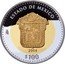 Mexico 100 Pesos State of Mexico 2004 Mo Proof KM# 815 ESTADO DE MEXICO MO 2004 $100 coin reverse